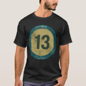 ヴィンテージ ダストレス加工 ナンバー13 Tシャツ (正面)