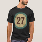 ヴィンテージ ダストレス加工 ナンバー27 Tシャツ (正面)