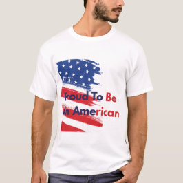 ヴィンテージ ダストレス アメリカ国旗 アメリカ人であることを誇りに Tシャツ