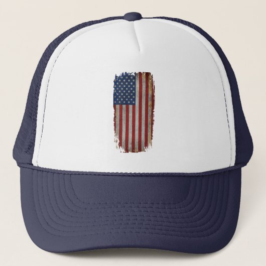 ヴィンテージ ダストレス アメリカ国旗 キャップ (正面)