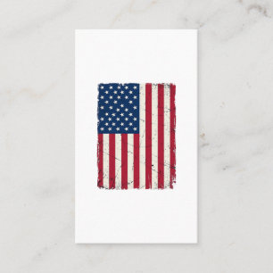 ヴィンテージ ダストレス アメリカ国旗 ベクターTシャツ デザイン 名刺