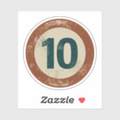 ヴィンテージ ダストレス ナンバー10 シール (シート)
