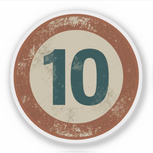 ヴィンテージ ダストレス ナンバー10 シール (正面)