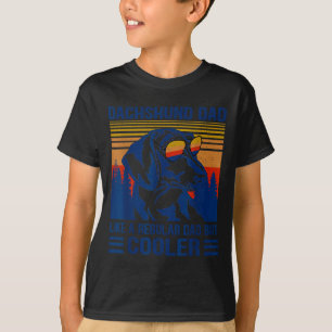 ヴィンテージ ダックスフンド パパ ふつうのパパみたいだけどよりクール Tシャツ