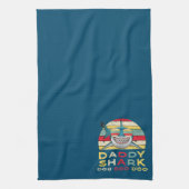 ヴィンテージ·ダディ·シャーク「ドゥドゥドゥ」 キッチンタオル (縦)