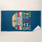 ヴィンテージ・ダディ・シャーク「ドゥードゥー」 ビーチタオル (正面)