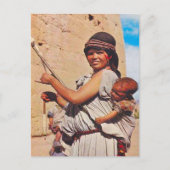 ヴィンテージ、ダデス、母親と仕事の子供 ポストカード (正面)