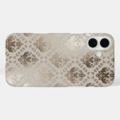 ヴィンテージ ダマスク スパークル ベージュ スマホケース Case-Mate iPhoneケース (裏面 (横))