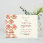 ヴィンテージ ダマスク ブライダルシャワー インビテーション (スタンド正面)