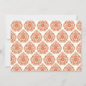 ヴィンテージ ダマスク ブライダルシャワー インビテーション (裏面)