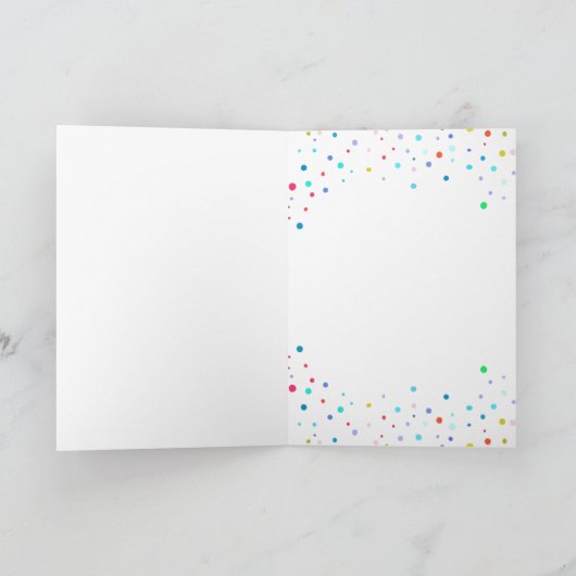 ヴィンテージ ダルメシアン イラスト 風船 誕生日 カード (内部)