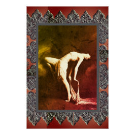 ヴィンテージ・ダンサーとドラマチックなアートポスター ポスター