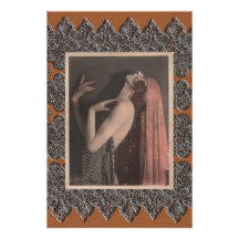 ヴィンテージ・ダンサー付きポスター