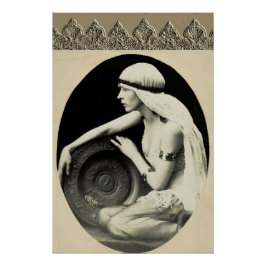 ヴィンテージ・ダンサー付きポスター ポスター