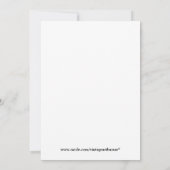 ヴィンテージ·ダンサー·オン·ア·ラクダ 招待状 (裏面)