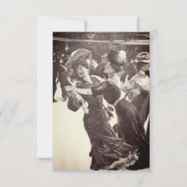 ヴィンテージ ダンサー ゲイ ウェディング インビテーション