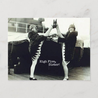 ヴィンテージ·ダンサー·ハイ·ファイブおめでとう ポストカード