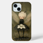 ヴィンテージ ダークゴシックフェアリー フラワー 名前入れ Case-Mate iPhoneケース (裏面)