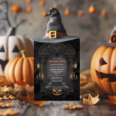 ヴィンテージ ダークゴシック 大人のハロウィンコスチュームパーティー 招待状