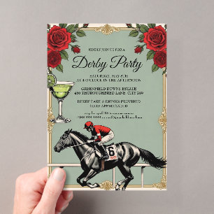 ヴィンテージ ダービー 競馬 パーティー 招待状 2026
