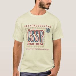 ヴィンテージ チェコスロバキア ČSSR 切手 アート Tシャツ