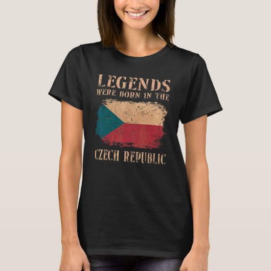 ヴィンテージ チェコ共和国 国旗 Tシャツ (正面)
