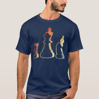 ヴィンテージ チェス ゲーム 面白い女の子 Tシャツ