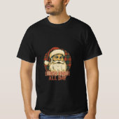 ヴィンテージ・チェック サンタ クリスマスTシャツ Tシャツ (正面)