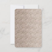 ヴィンテージ チェリッシュ ホワイト フローラル ウェディング レセプション 招待状 (裏面)