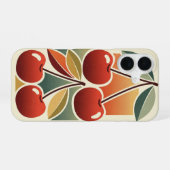 ヴィンテージ チェリー 静物画 iPhone 16ケース (裏面横)