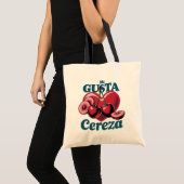ヴィンテージ チェリー “Me Gusta” レトロ フルーツTシャツ トートバッグ (正面(商品))