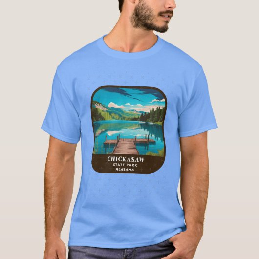 ヴィンテージ チカソー州立公園 アラバマ州立公園 Tシャツ (正面)