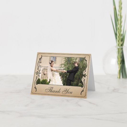 ヴィンテージ チケット サンクス カード (正面)