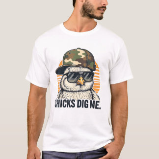 ヴィンテージ チックス ディグ ミー イースター カモ トドラー ボーイズ ファン Tシャツ
