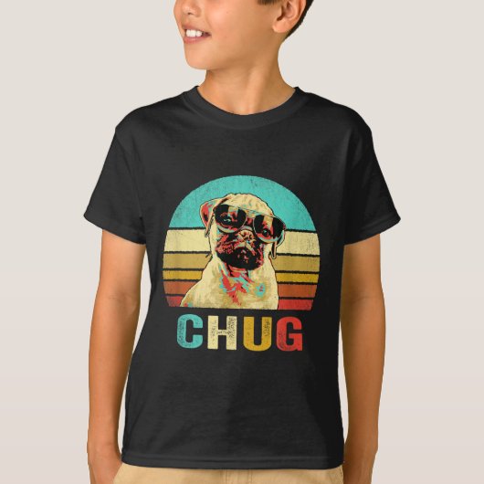 ヴィンテージ・チャグTシャツ・犬・夕日 Tシャツ (正面)