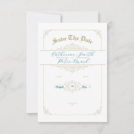 ヴィンテージ チャーム セーブ・ザ・デート カード