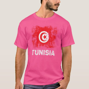 ヴィンテージ チュニジア 国旗 愛国 チュニジアの旗 Tシャツ