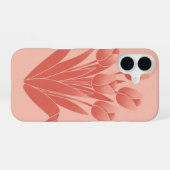 ヴィンテージ・チューリップのブーケ iPhone 16ケース (裏面横)