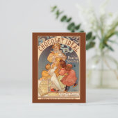 ヴィンテージ・チョコレート・イデアル広告 ポストカード (スタンド正面)