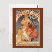 ヴィンテージ・チョコレート・イデアル広告 ポストカード (正面/裏面)