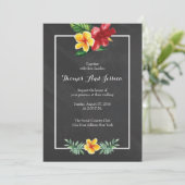 ヴィンテージ チョークボード フラワー ウェディング インビテーション (スタンド正面)