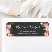 ヴィンテージ チョークボード フラワー ラッピング ラベル (インサイチュ)