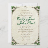 ヴィンテージ ツイグ アイビー フレーム ウェディング 招待状 (正面)