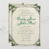 ヴィンテージ ツイグ アイビー フレーム ウェディング 招待状 (正面/裏面)