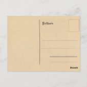 ヴィンテージ ツェッペリンとオーシャンライナー 感謝カード ポストカード (裏面)