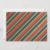 ヴィンテージ ツリーと企業のクリスマス パーティー 招待状 (裏面)