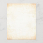 ヴィンテージ ツリー ブランチ ラスティック ウェディング メニュー (裏面)