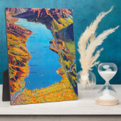 ヴィンテージ ツン湖 スイス 旅行 フォトプラーク (側面)