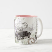 ヴィンテージ ツートーンマグカップ (正面右)