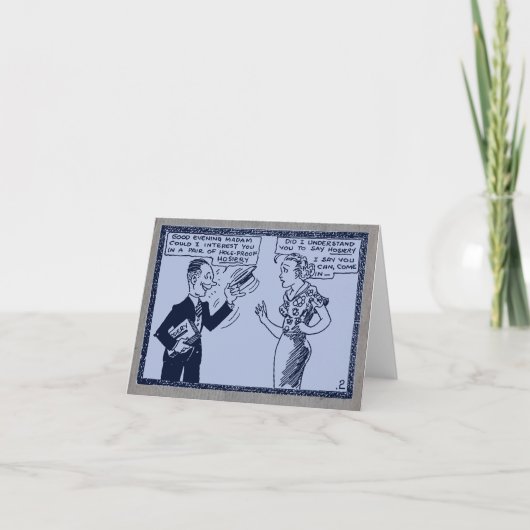 ヴィンテージ"ティフアナ聖書"折り畳みノートカード サンキューカード (正面)